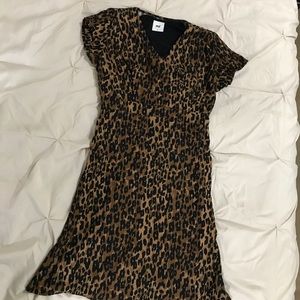 ASOS Leopard print Maternity/Nursing Dress